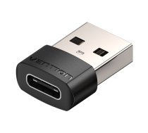 USB 2.0 vīrišķais uz USB-C Female Vention CDWB0 melns adapteris