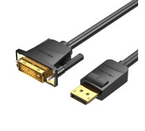 DisplayPort uz DVI (24+1) kabelis 2 m ventilācijas HAFBH 1080P 60Hz (melns)