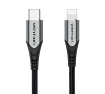 USB-C 2.0 līdz Lightning Cable Vention TACHH 2m MFi pelēks