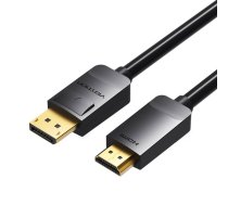 DisplayPort 1.2 līdz HDMI 1.4 kabelis 3 m ventilācijas HADBI (melns)