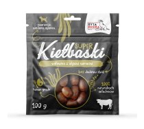 SYTA MICHA Lieliskas desiņas ar liellopa gaļu un jūraszālēm - suņu cienasts - 100g