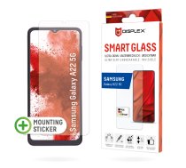 Displex Smart Glass (9H) Samsung Galaxy A22 5G, montāžas uzlīme, neplīstošs, īpaši plāns, neredzams