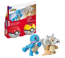 MEGA Pokémon 2 Pokéball Set - Squirtle un Tragosso, celtniecības rotaļlieta