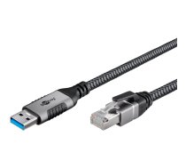 Ethernet kabelis USB-A 3.2 Gen1 tēviņš > RJ-45 vīrs, LAN adapteris