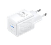 Sienas lādētājs, Vention, FEPW0-EU, USB-C, 20W, GaN (balts)