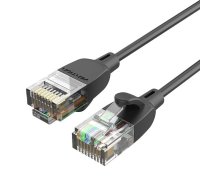 Tīkla kabelis UTP CAT6A Vention IBIBF RJ45 Ethernet 10Gbps 1m Black Slim Type
