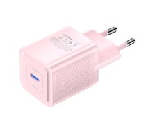 Sienas lādētājs, Vention, FEPP0-EU, USB-C, 20W, GaN (rozā)