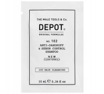 Depot, 100 Hair Cleansing No. 102 Clear Formula, Botanical Complex, Hair Shampoo, Anti-Dandruff & Sebum Control, 10 ml