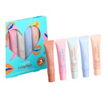 Being Lippy Set I Love: Cheecky Puckers, Lip Scrub, 15 ml + Plump Pouls, Plumping, Lip Balm, 15 ml + Secret Smiles, Nourishing, Lip Balm, 15 ml + Glossy Grins, Lip Gloss, 15 ml + Soft Kisses, Nourishing, Lip Balm, 15 ml