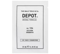 Depot, 100 Hair Cleansing No. 104, Botanical Complex, Hair Shampoo, For Neutralisation Of Yellow Tones, 10 ml