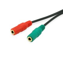 Aprīkot 147943 audio kabeli 1,5 m 2 x 3,5 mm 3,5 mm melns