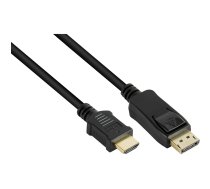 Savienojuma kabelis no DisplayPort 1.2 līdz HDMI 1.4b