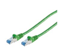 Patch kabelis CAT6a RJ45 S/FTP PIMF 0,5m Zaļš