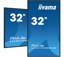 iiyama LH3275HS-B1AG apzīmējumu displejs Digitālās zīmes plakans panelis 81,3 cm (32 collas) LCD Wi-Fi 500 cd/m² Full HD melns Iebūvēts procesors Android 11 24/7