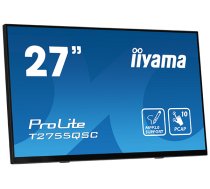 iiyama ProLite T2755QSC-B1 datora monitors 68,6 cm (27") 2560 x 1440 pikseļi Full HD LCD skārienekrāns melns