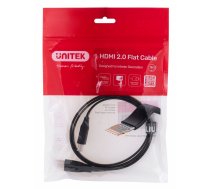 UNITEK HDMI CABLE 2.0 4K60HZ, FLAT, 1M, C11063BK-1M