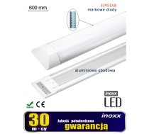 Virsmā uzstādīta lineāra lampa, plāns LED panelis, 60cm, 18w, 4000k, neitrāls