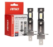 LED automašīnu spuldzes hibrīda sērija h1 6000k canbus 60w amio-04112