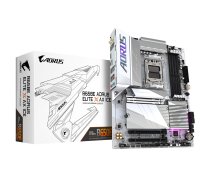 GIGABYTE B650E AORUS ELITE X AXE ICE mātesplate - atbalsta AMD Ryzen 8000 CPU, 12+2+2 fāzes VRM, līdz 8000MHz DDR5 (OC), 1xPCIe 5.0 M2 + 2xPCIe 4.0 M.2, Wi-Fi.5.2, Wi-Fi. USB 3.2 Gen 2