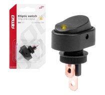 Elipses slēdzis ar fona apgaismojumu 12v 24v amio-03088