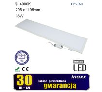 LED panelis 120x30 36w griestu lampa slim kasete 4000k neitrāla