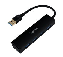 LogiLink UA0295 interfeisa centrmezgls USB 3.2 Gen 1 (3.1 Gen 1) Type-A 5000 Mbit/s Black