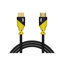 92-654# HDMI-HDMI dzeltenais savienotājs taisns 1,5 m 4 k