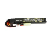 Gens ace 25C 1500mAh 2S1P 7.4V Airsoft Gun Lipo akumulators ar mini Tamiya spraudni