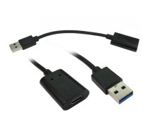 Sākotnējā krātuve CAB-USBAM-USBCF USB kabelis 0,15 m USB 2.0 USB A USB C Melns