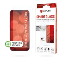 Displex Smart Glass (9H) Apple iPhone 13 Pro Max/14 Plus, montāžas uzlīme, neplīstošs, īpaši plāns, neredzams