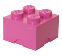 LEGO Storage Brick 4 rozā, uzglabāšanas kaste