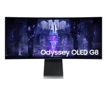 Monitors 34 collas LS34BG850SUXEN OLED 3440x1440 UltraWQHD 21:9 1xMicroHDMI/1xMiniDP/2xUSB-C (65W) 0,1 ms izliekts WiFi/BT HAS 175Hz SMART Gaming 2Yd2d