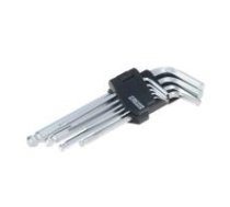 FASTER TOOLS ĀTRĀKI INSTRUMENTI Sešstūra atslēgu komplekts - 9gab, garš ar lodīšu galu 1,5 - 10