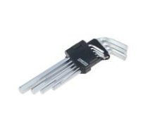 FASTER TOOLS ĀTRĀKI INSTRUMENTI Sešstūra atslēgu komplekts - 9gab, garš 2 - 10