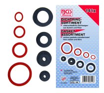 Seal Ring Assortment | Rubber and fibre | 141 pcs. (8059)