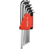 12PCS LONG S.A.E. HEX KEYS WITH BALL (YT-5837)