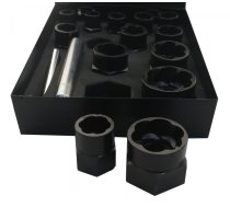 15-piece Special Twist Socket Set 3/8"+1/2" (2408E)