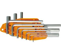 Hex key set. 1,5 - 10mm Chrome Vanadium (56393)