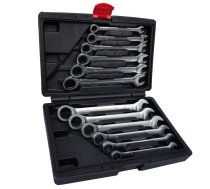 12-piece ratchet wrench set, 8-19 mm, 8-19mm, plastic case (SK5010)