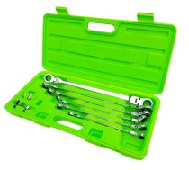 Extra long double flexi head ratchet wrench set | 10 pcs. (FMT10)