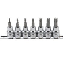 Bit Socket Set | 10 mm (3/8") drive | T-Star (for Torx) T15 - T50 | 7 pcs. (5108)