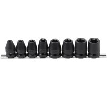 Impact Socket Set E-Star | 12.5 mm (1/2") Drive | E10 - E24 mm | 8 pcs. (9779)