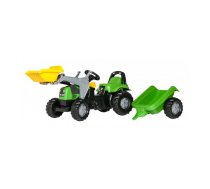 Bērnu traktors ar pedāļiem rollyKid Deutz ar kausu un piekabi (2,5-5 gadiem) 023196 Vācija