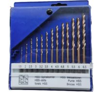 Twist drill set DIN338 1/4'' 13pcs 1.5-6.5mm Cobalt H130CO