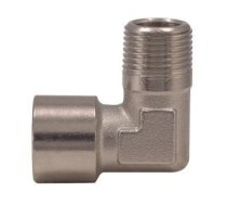 L-type connector F. Internal thread 1/8" x M. External thread 1/8" 2A18