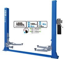 Hidrauliskais divu statņu pacēlājs ar mehāniskām drošības slēdzenēm, 4.0t / 4.0t, 220V PL402B220V