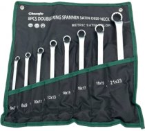 Double ended double deep offset ring spanner set 8pcs (6-23mm) CL100808