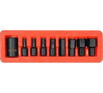 1/2" Dr. uzgaļa ligzdas trieciena komplekts (HEX) 9gab YT10662