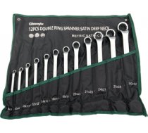 Double ended double deep offset ring spanner set 12pcs (6-32mm) CL100812