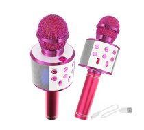 Bērnu mikrofons karaoke Pink Bluetooth WS-858